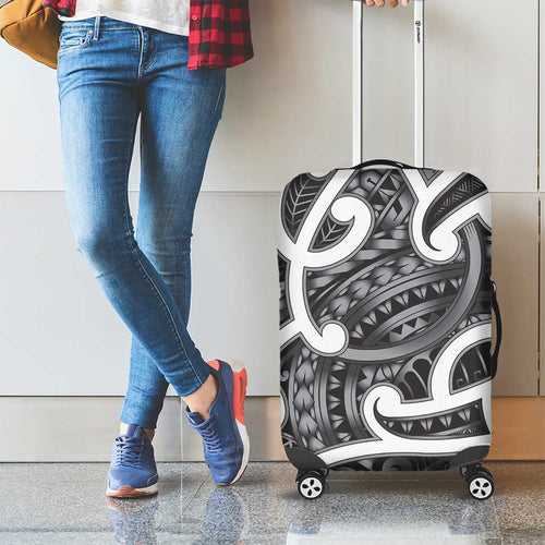 Aotearoa Maori Kowhaiwhai Luggage Cover Kiwikiwi Puhoro and Patiki