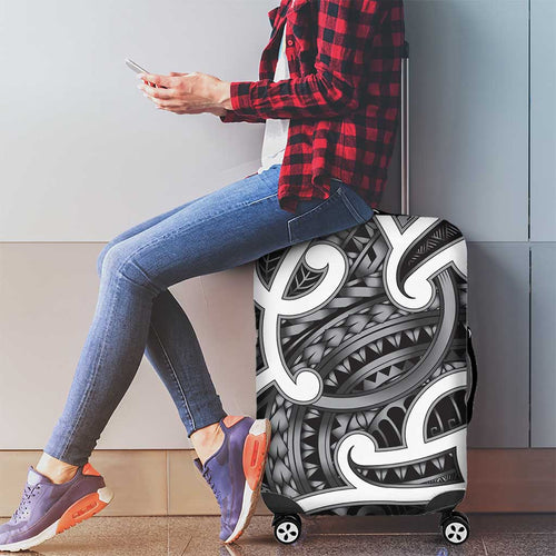 Aotearoa Maori Kowhaiwhai Luggage Cover Kiwikiwi Puhoro and Patiki