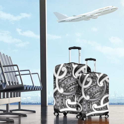Aotearoa Maori Kowhaiwhai Luggage Cover Kiwikiwi Puhoro and Patiki