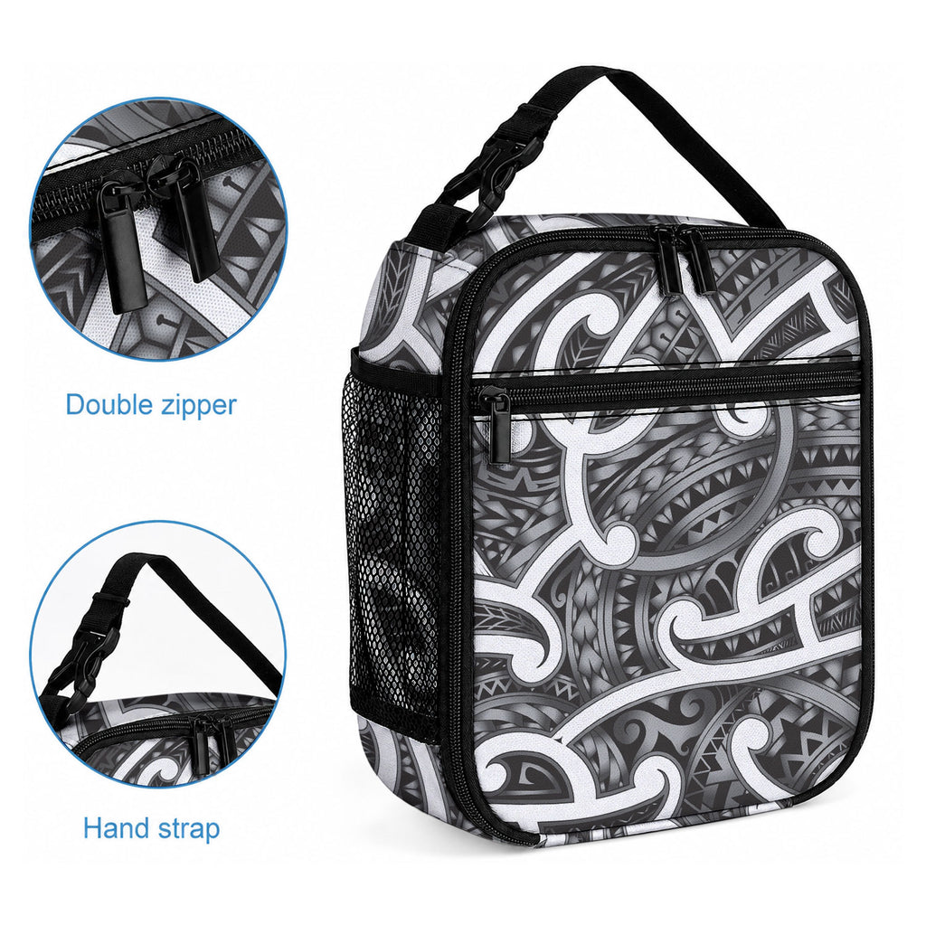 Aotearoa Maori Kowhaiwhai Lunch Bag Kiwikiwi Puhoro and Patiki