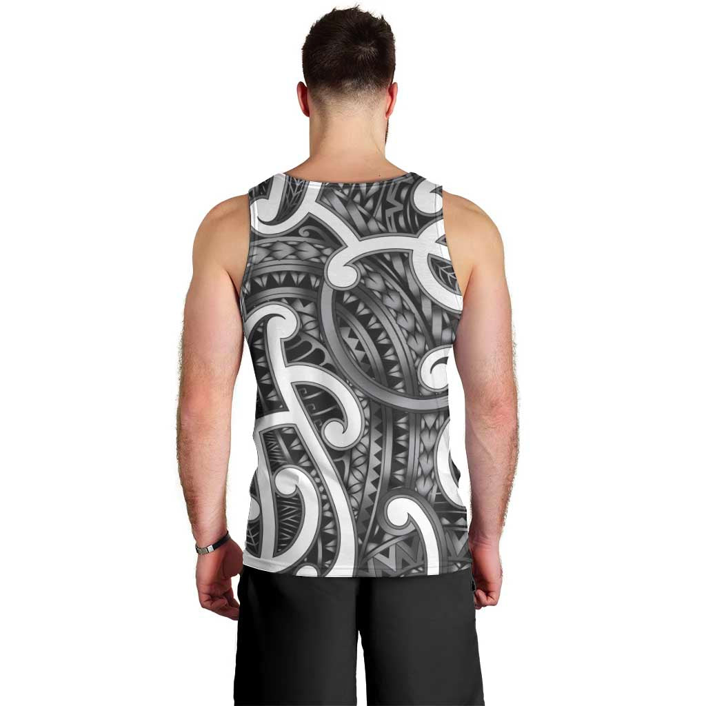 Aotearoa Maori Kowhaiwhai Men Tank Top Kiwikiwi Puhoro and Patiki