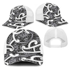 Aotearoa Maori Kowhaiwhai Mesh Trucker Cap Kiwikiwi Puhoro and Patiki