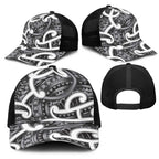 Aotearoa Maori Kowhaiwhai Mesh Trucker Cap Kiwikiwi Puhoro and Patiki