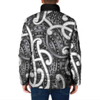 Aotearoa Maori Kowhaiwhai Padded Jacket Kiwikiwi Puhoro and Patiki