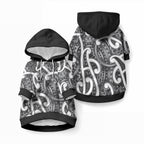 Aotearoa Maori Kowhaiwhai Pet Hoodie Kiwikiwi Puhoro and Patiki
