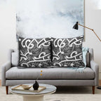 Aotearoa Maori Kowhaiwhai Pillow Cover Kiwikiwi Puhoro and Patiki