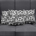 Aotearoa Maori Kowhaiwhai Pillow Cover Kiwikiwi Puhoro and Patiki