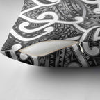 Aotearoa Maori Kowhaiwhai Pillow Cover Kiwikiwi Puhoro and Patiki