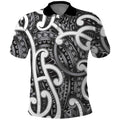 Aotearoa Maori Kowhaiwhai Polo Shirt Kiwikiwi Puhoro and Patiki