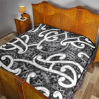 Aotearoa Maori Kowhaiwhai Quilt Kiwikiwi Puhoro and Patiki