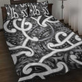 Aotearoa Maori Kowhaiwhai Quilt Bed Set Kiwikiwi Puhoro and Patiki