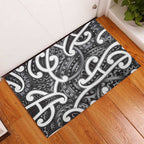 Aotearoa Maori Kowhaiwhai Rubber Doormat Kiwikiwi Puhoro and Patiki