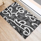 Aotearoa Maori Kowhaiwhai Rubber Doormat Kiwikiwi Puhoro and Patiki