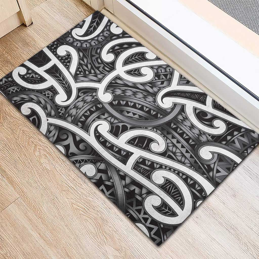 Aotearoa Maori Kowhaiwhai Rubber Doormat Kiwikiwi Puhoro and Patiki