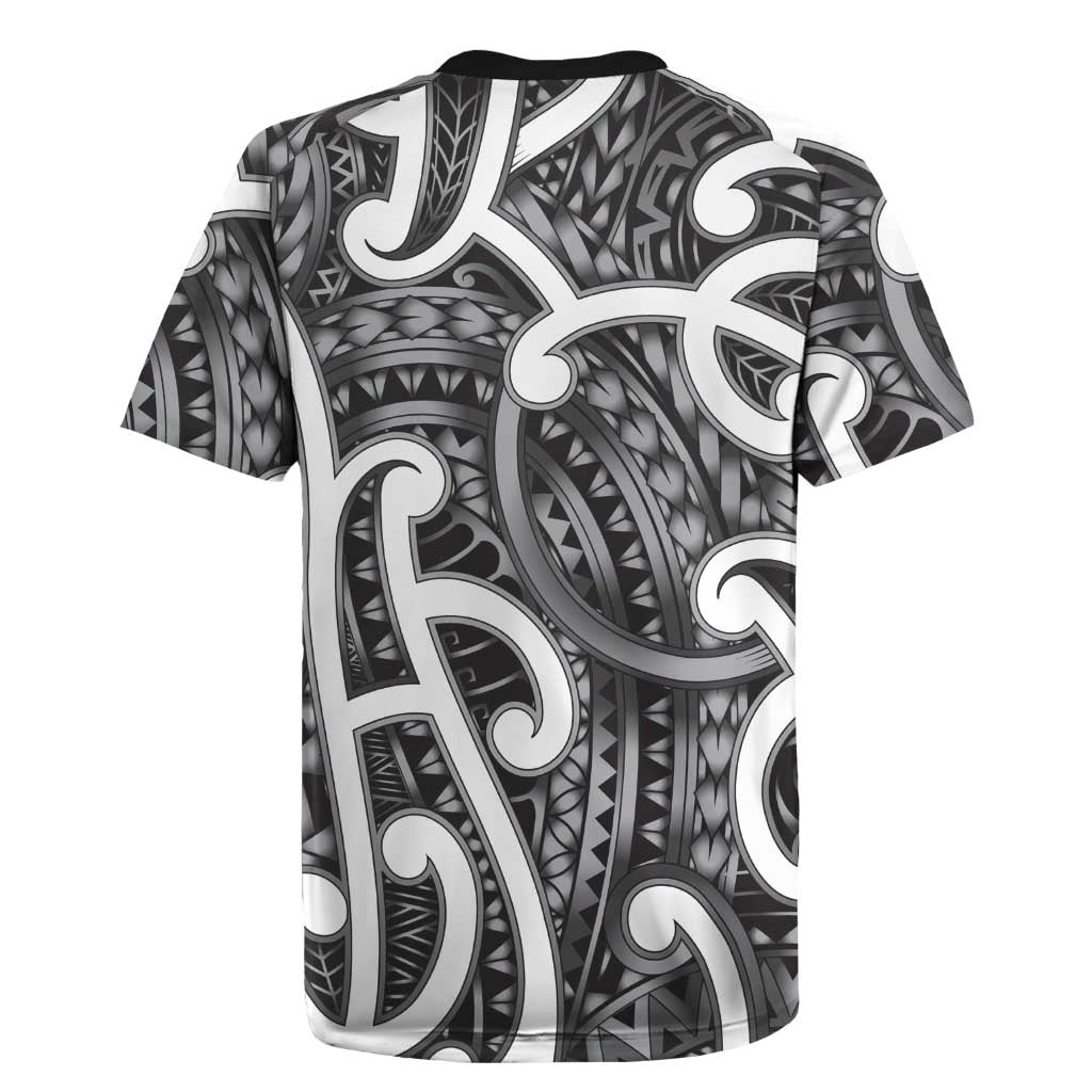 Aotearoa Maori Kowhaiwhai Rugby Jersey Kiwikiwi Puhoro and Patiki