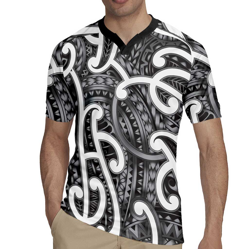 Aotearoa Maori Kowhaiwhai Rugby Jersey Kiwikiwi Puhoro and Patiki