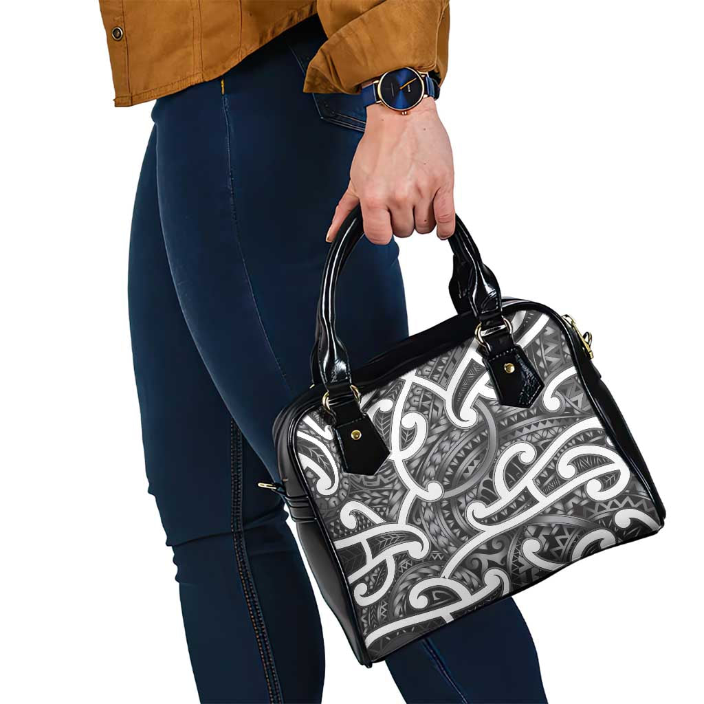 Aotearoa Maori Kowhaiwhai Shoulder Handbag Kiwikiwi Puhoro and Patiki