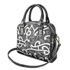 Aotearoa Maori Kowhaiwhai Shoulder Handbag Kiwikiwi Puhoro and Patiki