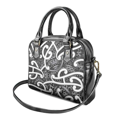 Aotearoa Maori Kowhaiwhai Shoulder Handbag Kiwikiwi Puhoro and Patiki
