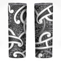 Aotearoa Maori Kowhaiwhai Skinny Tumbler Kiwikiwi Puhoro and Patiki