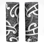Aotearoa Maori Kowhaiwhai Skinny Tumbler Kiwikiwi Puhoro and Patiki