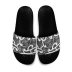 Aotearoa Maori Kowhaiwhai Slide Sandals Kiwikiwi Puhoro and Patiki