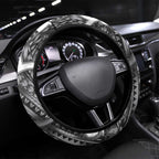 Aotearoa Maori Kowhaiwhai Steering Wheel Cover Kiwikiwi Puhoro and Patiki