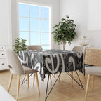 Aotearoa Maori Kowhaiwhai Tablecloth Kiwikiwi Puhoro and Patiki