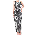 Aotearoa Maori Kowhaiwhai Tank Maxi Dress Kiwikiwi Puhoro and Patiki