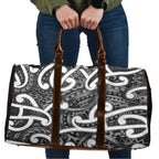 Aotearoa Maori Kowhaiwhai Travel Bag Kiwikiwi Puhoro and Patiki