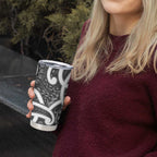 Aotearoa Maori Kowhaiwhai Tumbler Cup Kiwikiwi Puhoro and Patiki