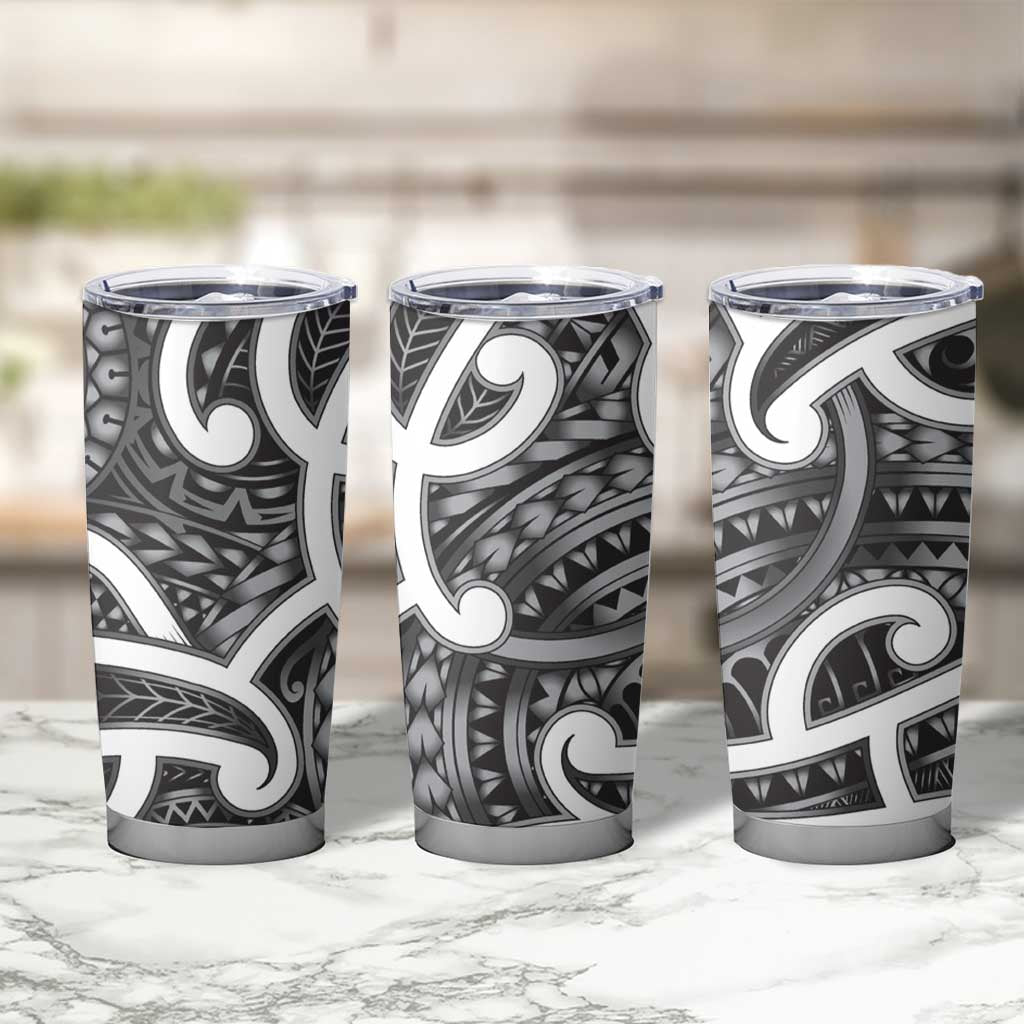 Aotearoa Maori Kowhaiwhai Tumbler Cup Kiwikiwi Puhoro and Patiki