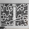 Aotearoa Maori Kowhaiwhai Window Curtain Kiwikiwi Puhoro and Patiki