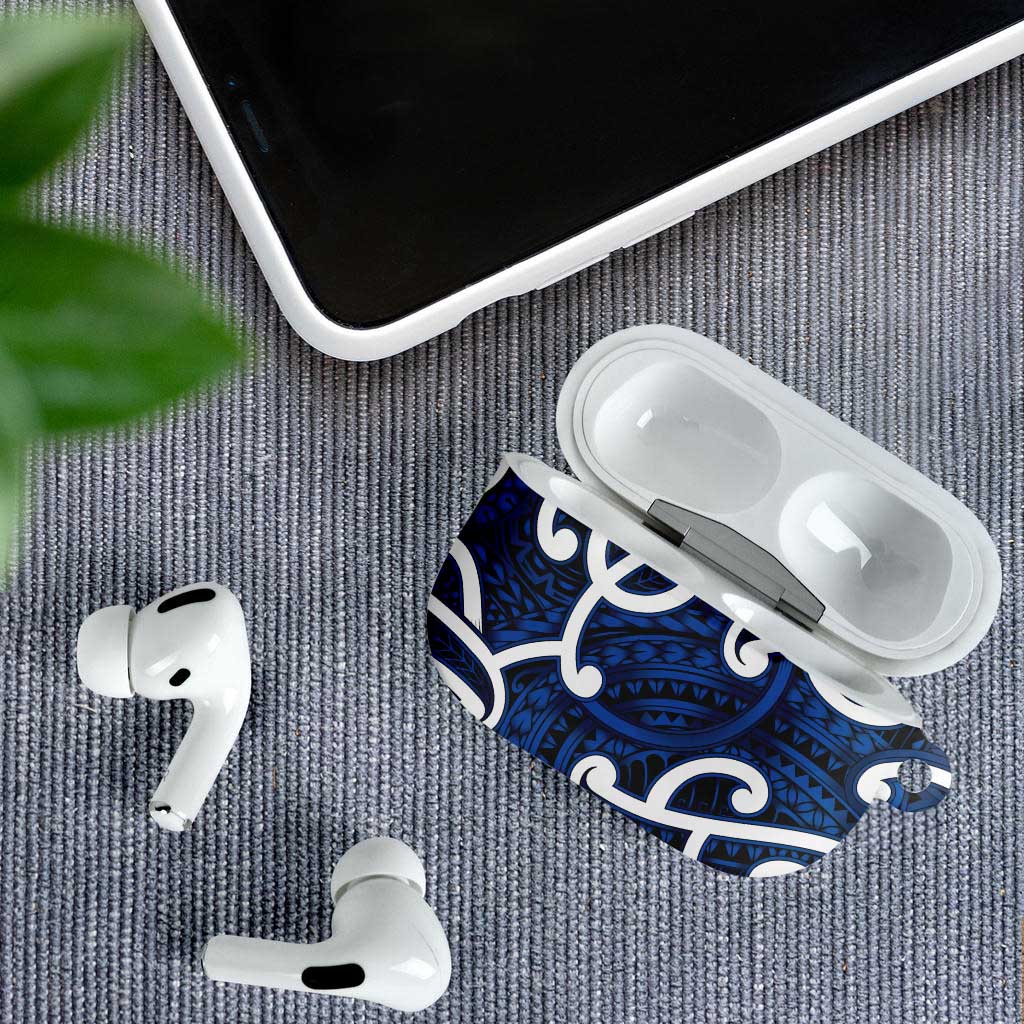 Aotearoa Maori Kowhaiwhai AirPods Case Kikorangi Puhoro and Patiki