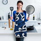 Aotearoa Maori Kowhaiwhai Apron Kikorangi Puhoro and Patiki