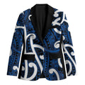 Aotearoa Maori Kowhaiwhai Blazer Kikorangi Puhoro and Patiki