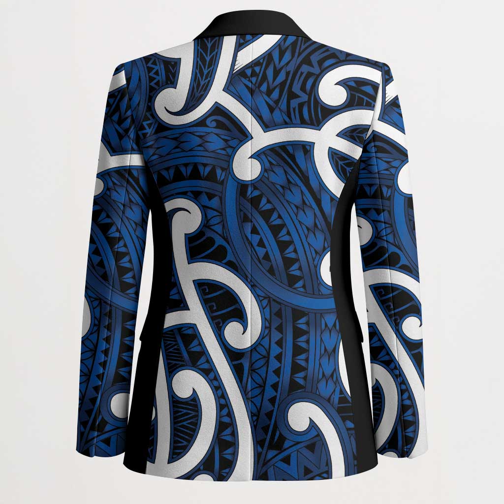 Aotearoa Maori Kowhaiwhai Blazer Kikorangi Puhoro and Patiki