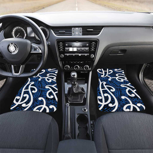 Aotearoa Maori Kowhaiwhai Car Mats Kikorangi Puhoro and Patiki