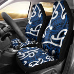 Aotearoa Maori Kowhaiwhai Car Seat Cover Kikorangi Puhoro and Patiki