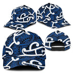 Aotearoa Maori Kowhaiwhai Classic Cap Kikorangi Puhoro and Patiki