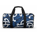 Aotearoa Maori Kowhaiwhai Duffle Bag Kikorangi Puhoro and Patiki
