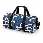 Aotearoa Maori Kowhaiwhai Duffle Bag Kikorangi Puhoro and Patiki