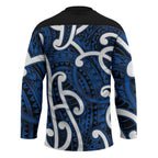 Aotearoa Maori Kowhaiwhai Hockey Jersey Kikorangi Puhoro and Patiki