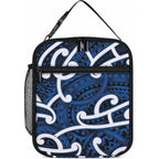 Aotearoa Maori Kowhaiwhai Lunch Bag Kikorangi Puhoro and Patiki