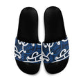 Aotearoa Maori Kowhaiwhai Slide Sandals Kikorangi Puhoro and Patiki