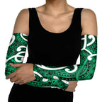 Aotearoa Maori Kowhaiwhai Arm Sleeves Kakariki Puhoro and Patiki