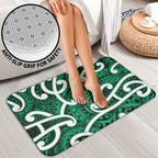 Aotearoa Maori Kowhaiwhai Bathroom Set Kakariki Puhoro and Patiki
