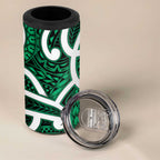 Aotearoa Maori Kowhaiwhai 4 in 1 Can Cooler Tumbler Kakariki Puhoro and Patiki