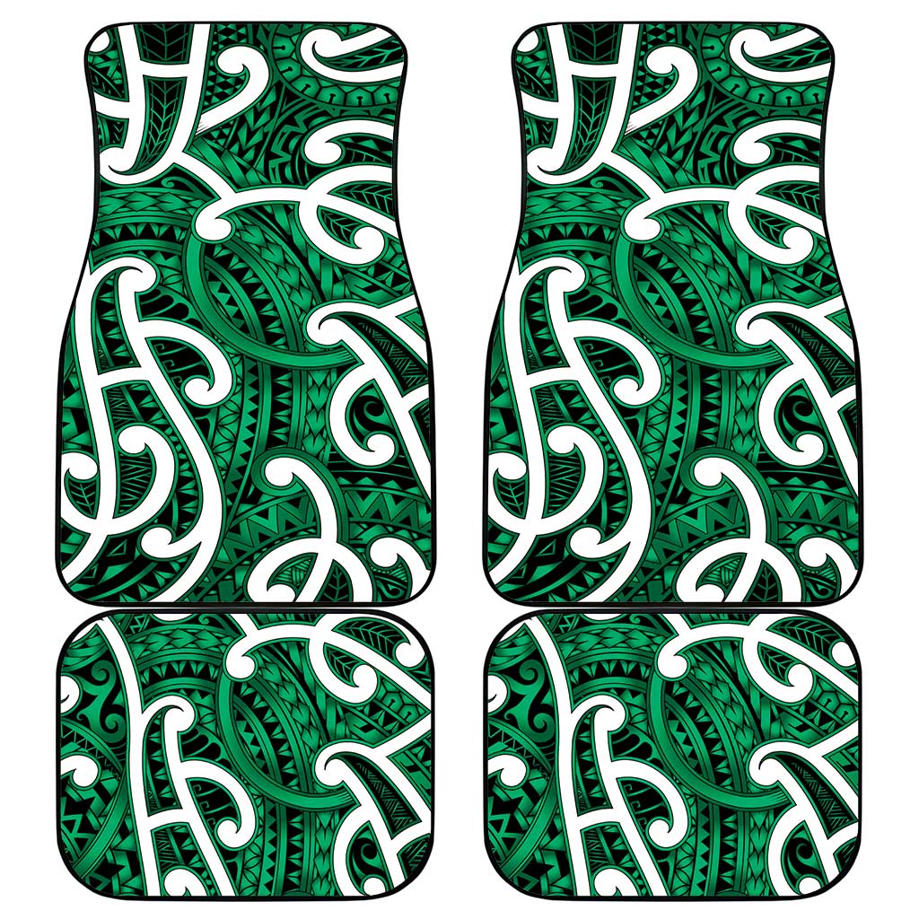 Aotearoa Maori Kowhaiwhai Car Mats Kakariki Puhoro and Patiki