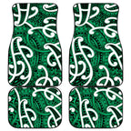 Aotearoa Maori Kowhaiwhai Car Mats Kakariki Puhoro and Patiki